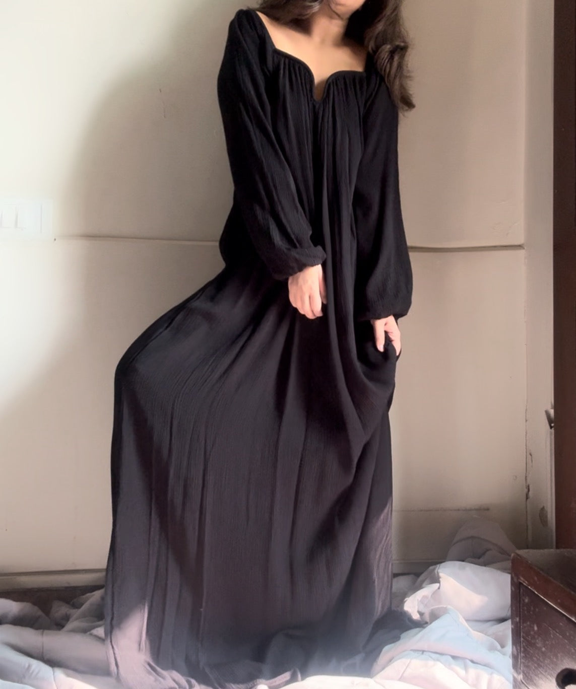 The Valentina Maxi : Black