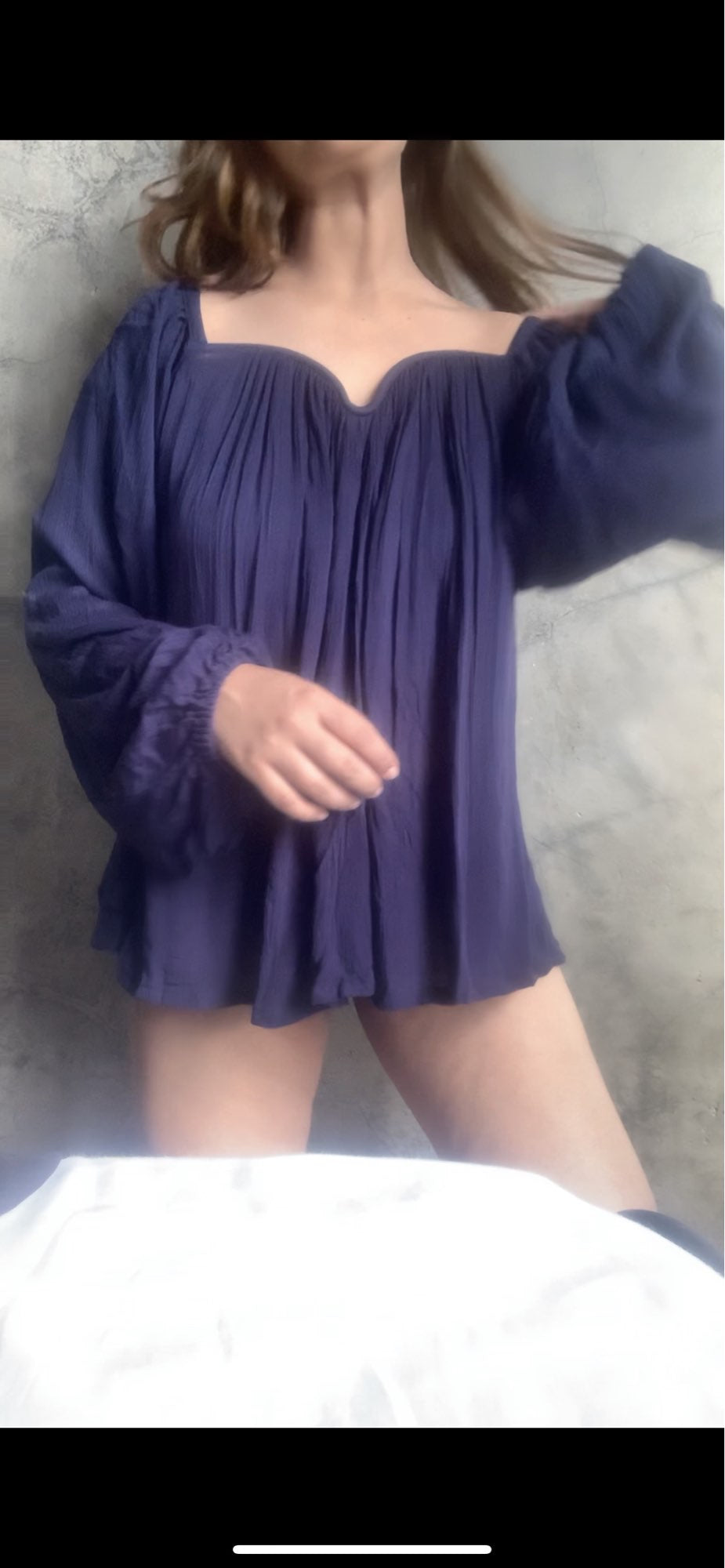 The Valentina Top : Navy