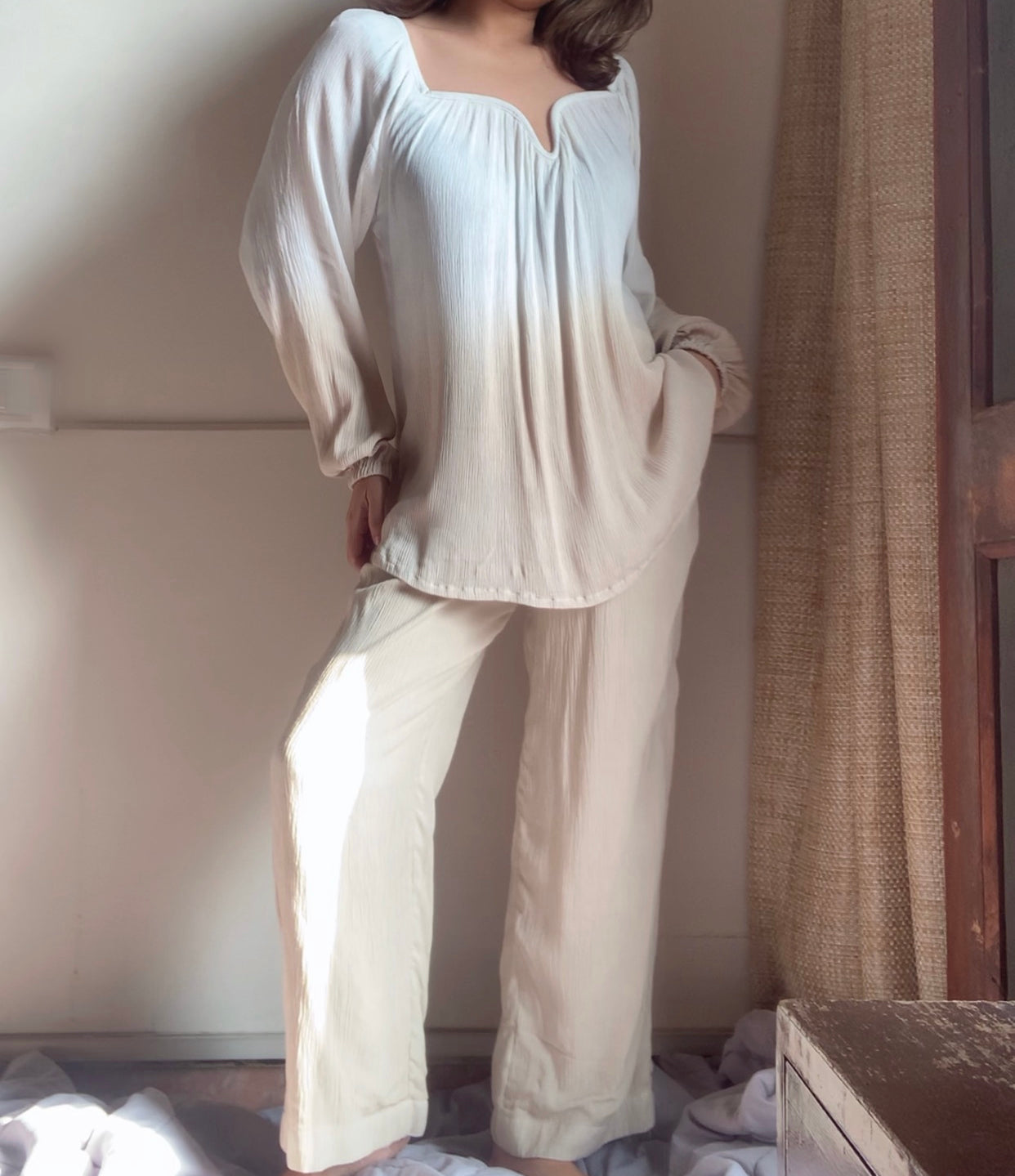 The Valentina Set : White And Beige Ombré