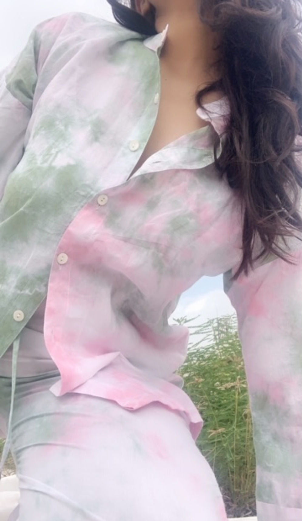 PINK AND GREEN SKY SET