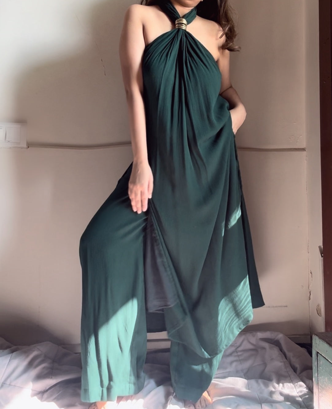 The Gloria Long Aurum : Forest Green