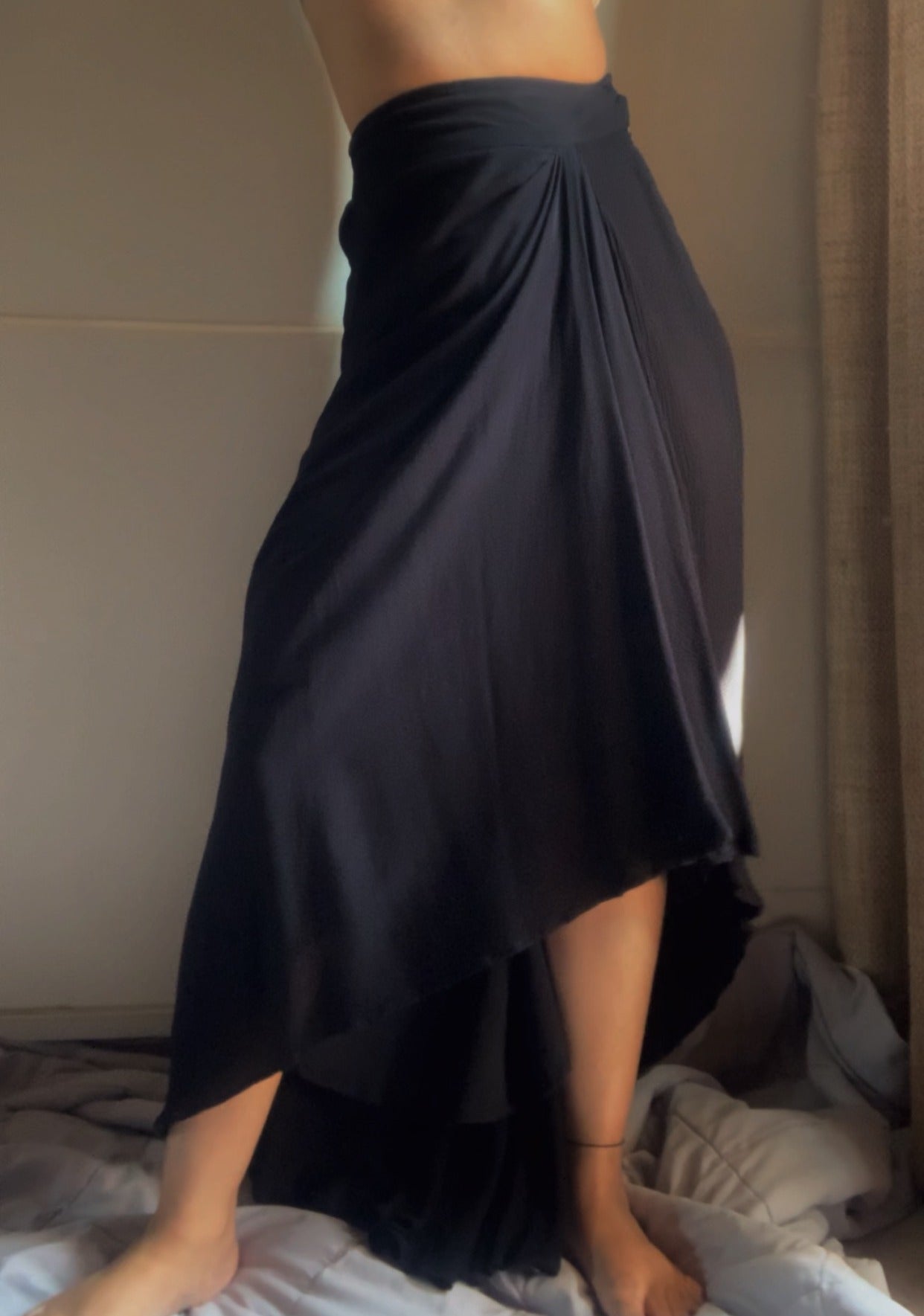 The Asymmetrical Draped Skirt