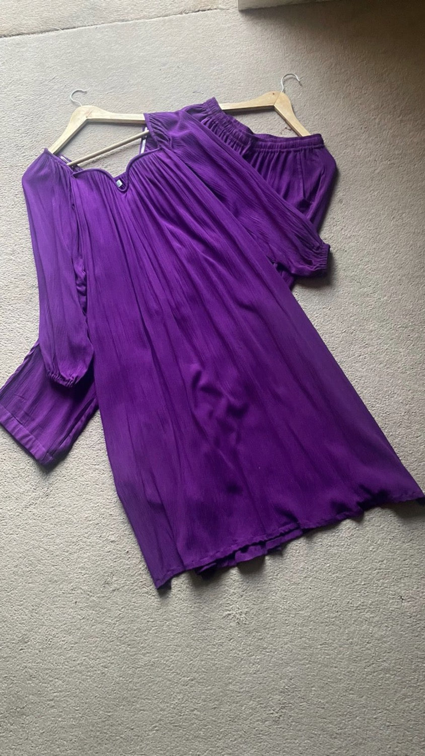 The Valentina Kurta Set : Purple