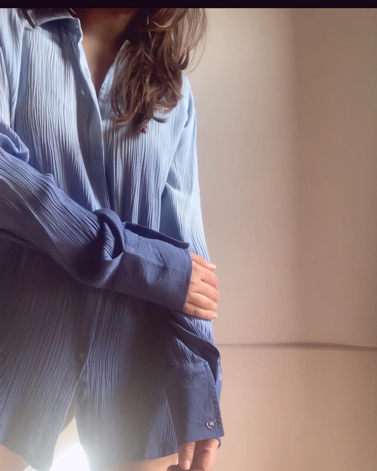 The Sand Shirt : Blue Ombré ( dark )