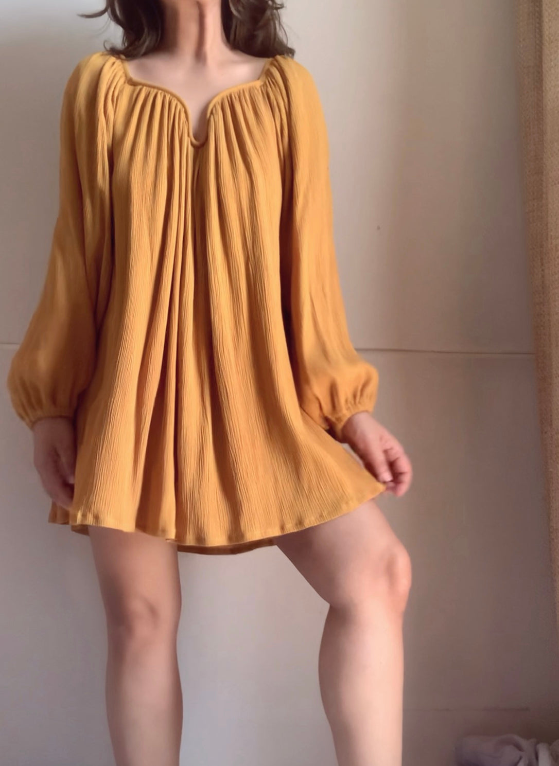 The Valentina Dress : Mustard