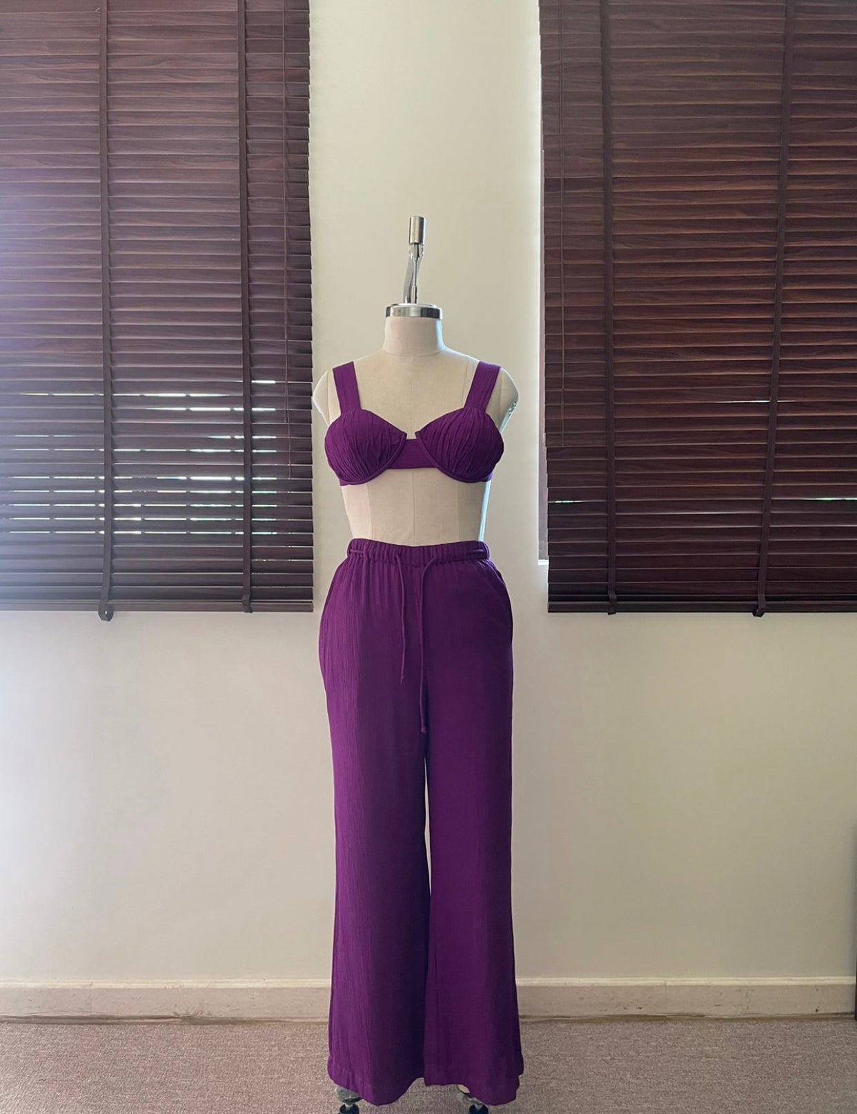 The Sand Set + The Shell Bralette : Lavender And Purple ombré