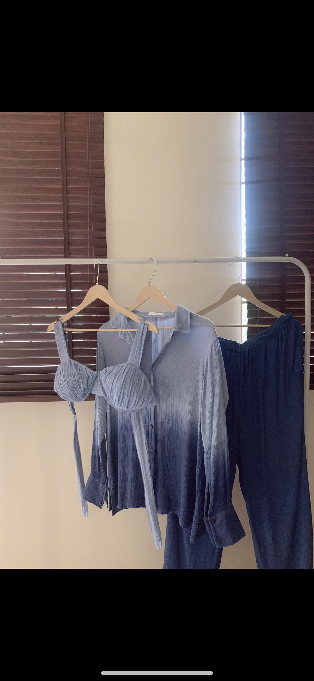 The Sand Set + The Shell Bralette : Blue Ombré