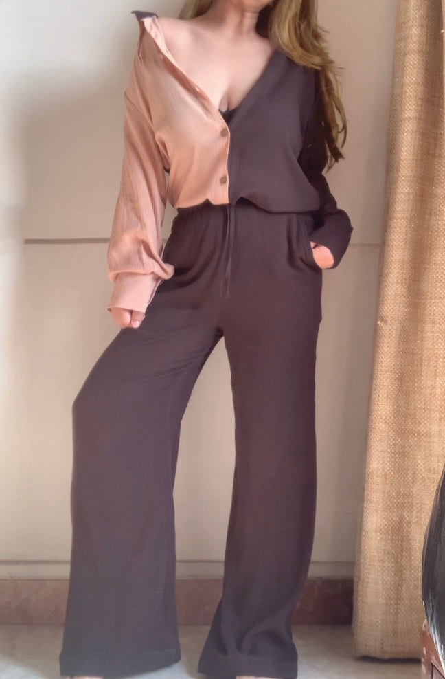 THE HALO SET : Beige + Choc Brown