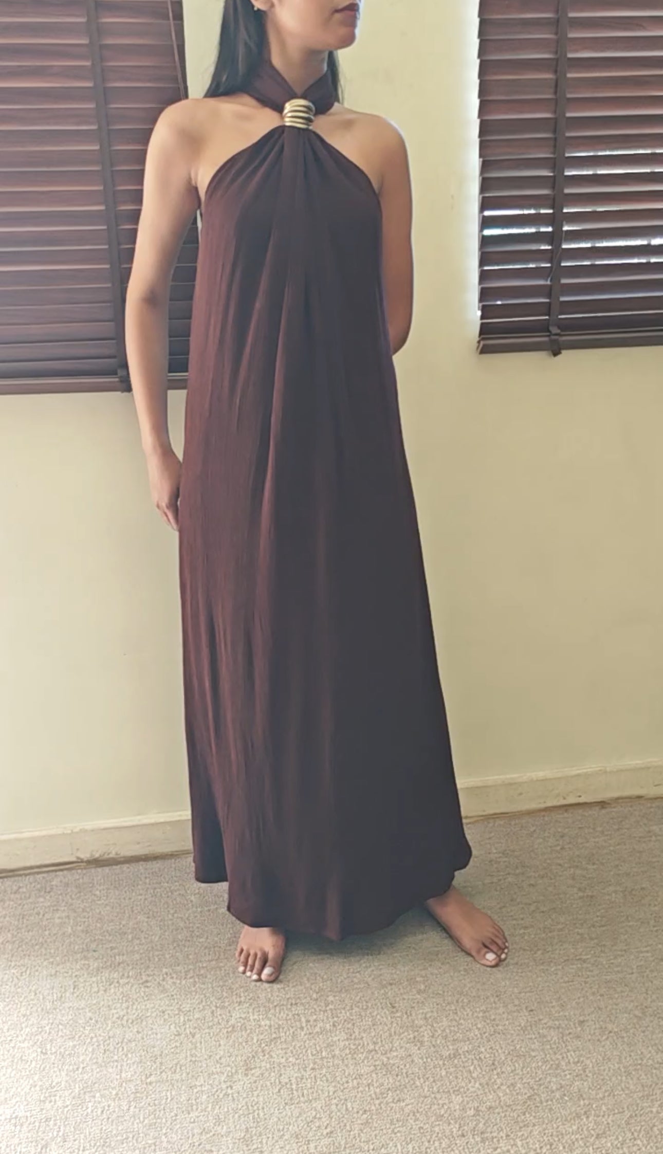 The Gloria Aurum Maxi : Chocolate Brown
