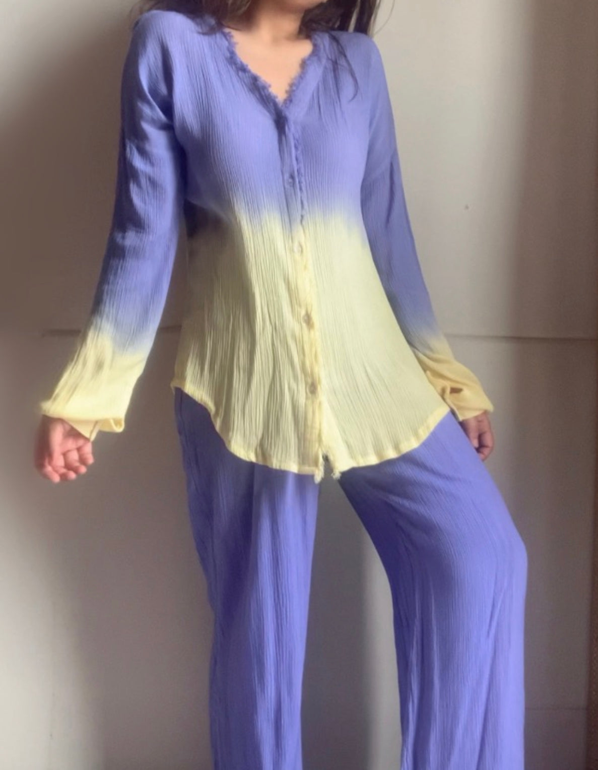 The Wavelet Set : Lilac And Yellow Ombré