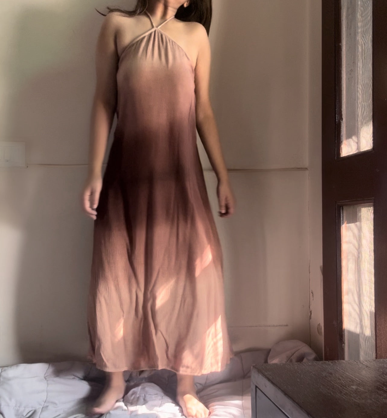 The Misty Shore Dress : Brown Ombré