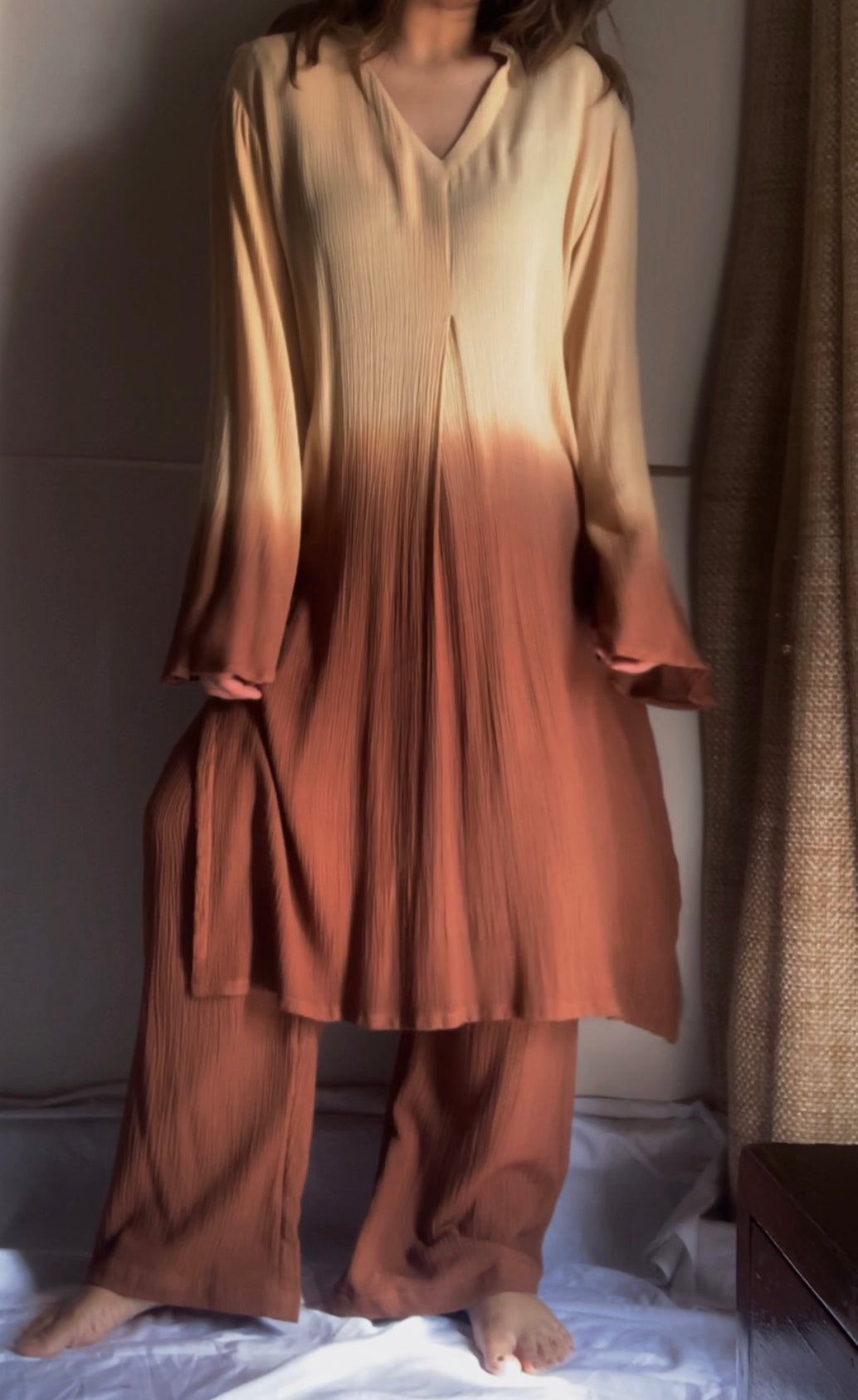 The Magna Mater : Beige And Brown Ombré