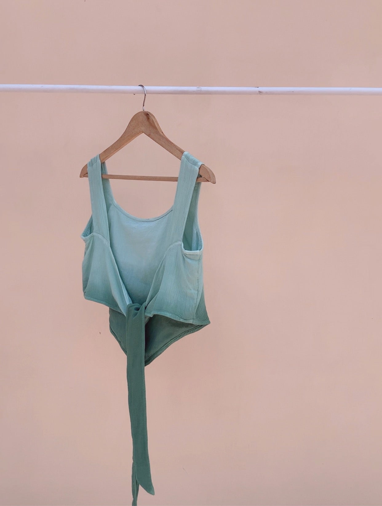 THE SCARF TOP : Mist Green Ombré