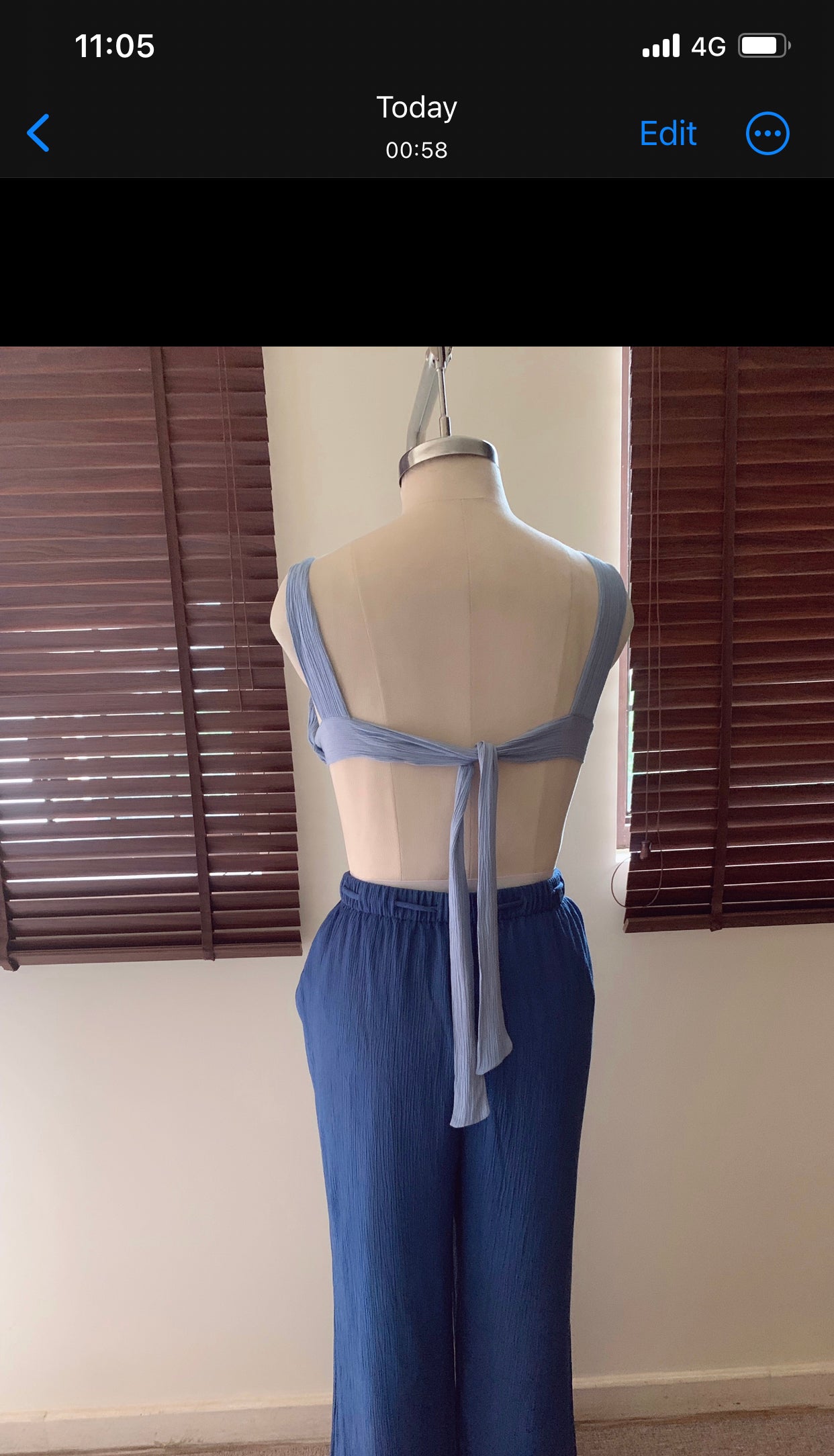 The Sand Set + The Shell Bralette : Blue Ombré