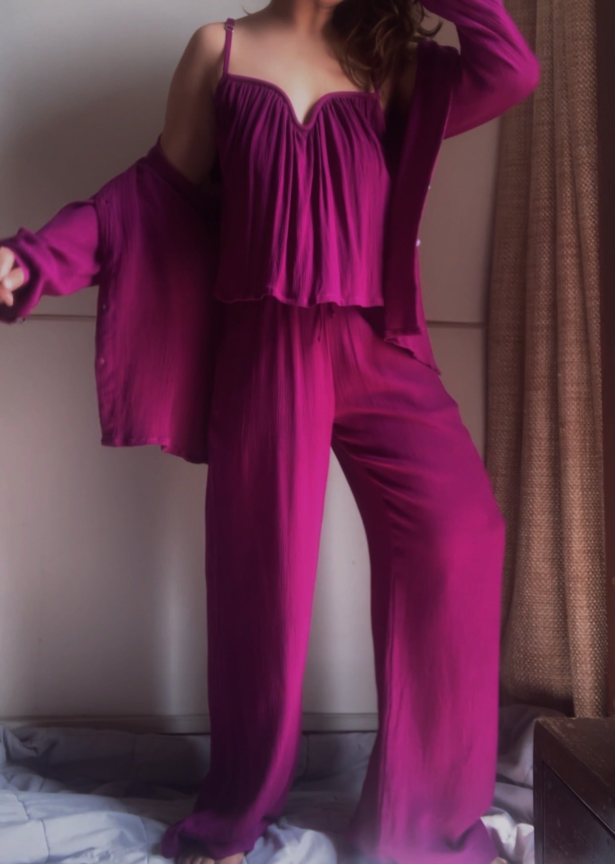 The Angel Wing Set : Burgundy