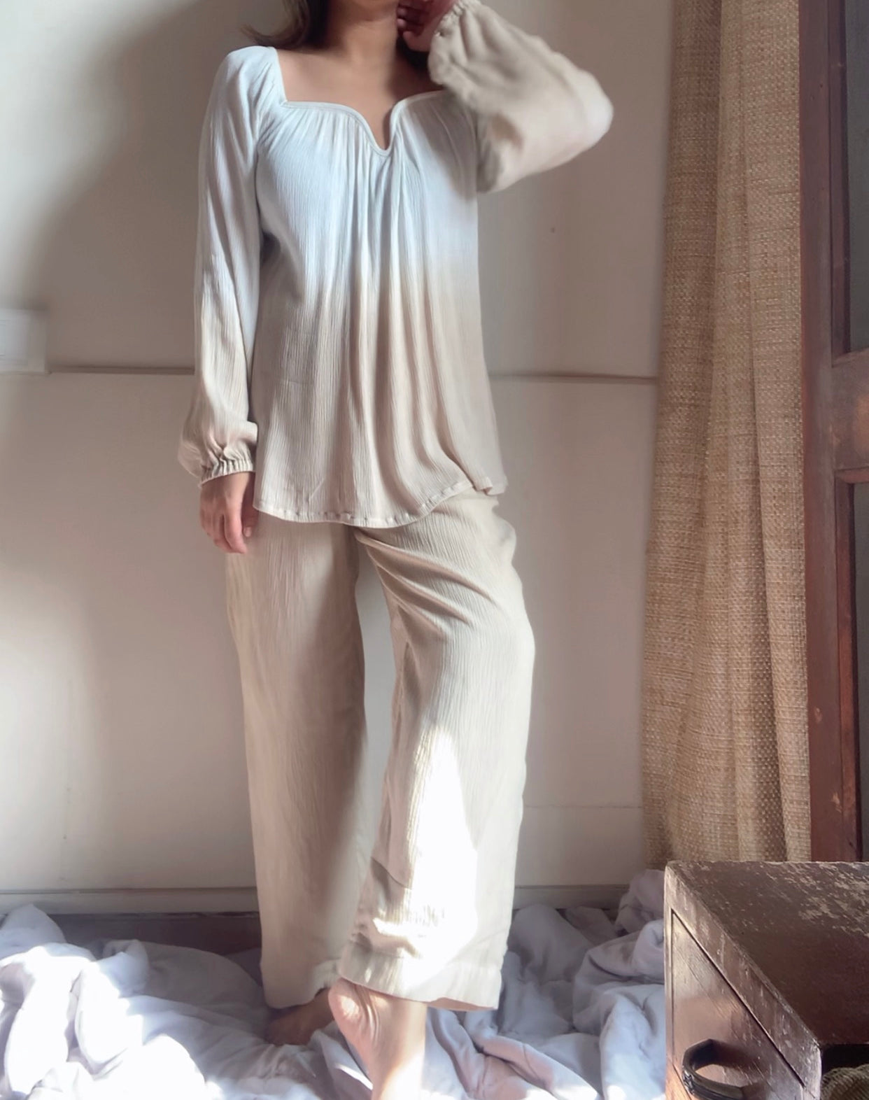 The Valentina Set : White And Beige Ombré