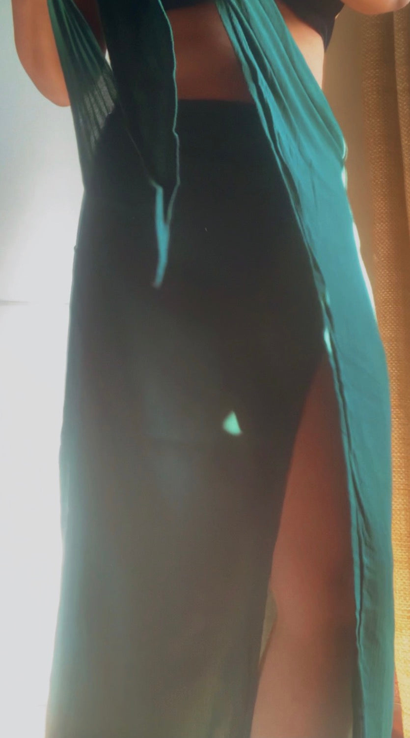 THE PALM WRAP SKIRT