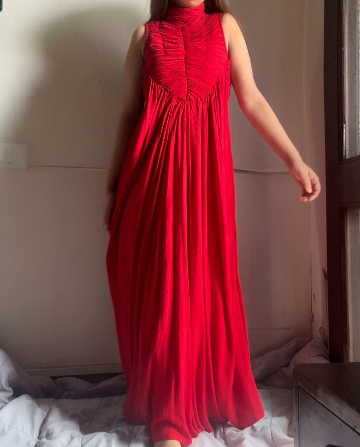 The Horizon Blush Maxi : Red