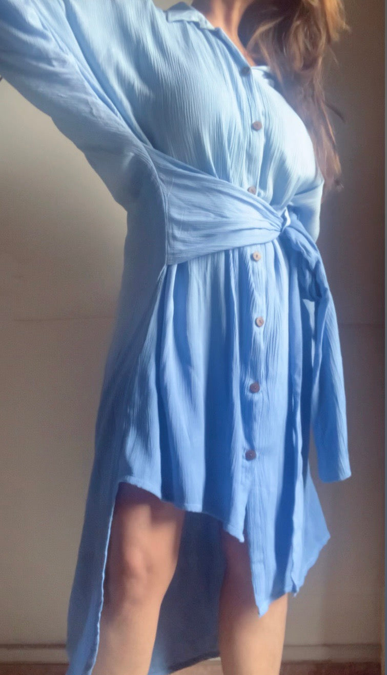 THE FLOW DRESS : Blue Ombre