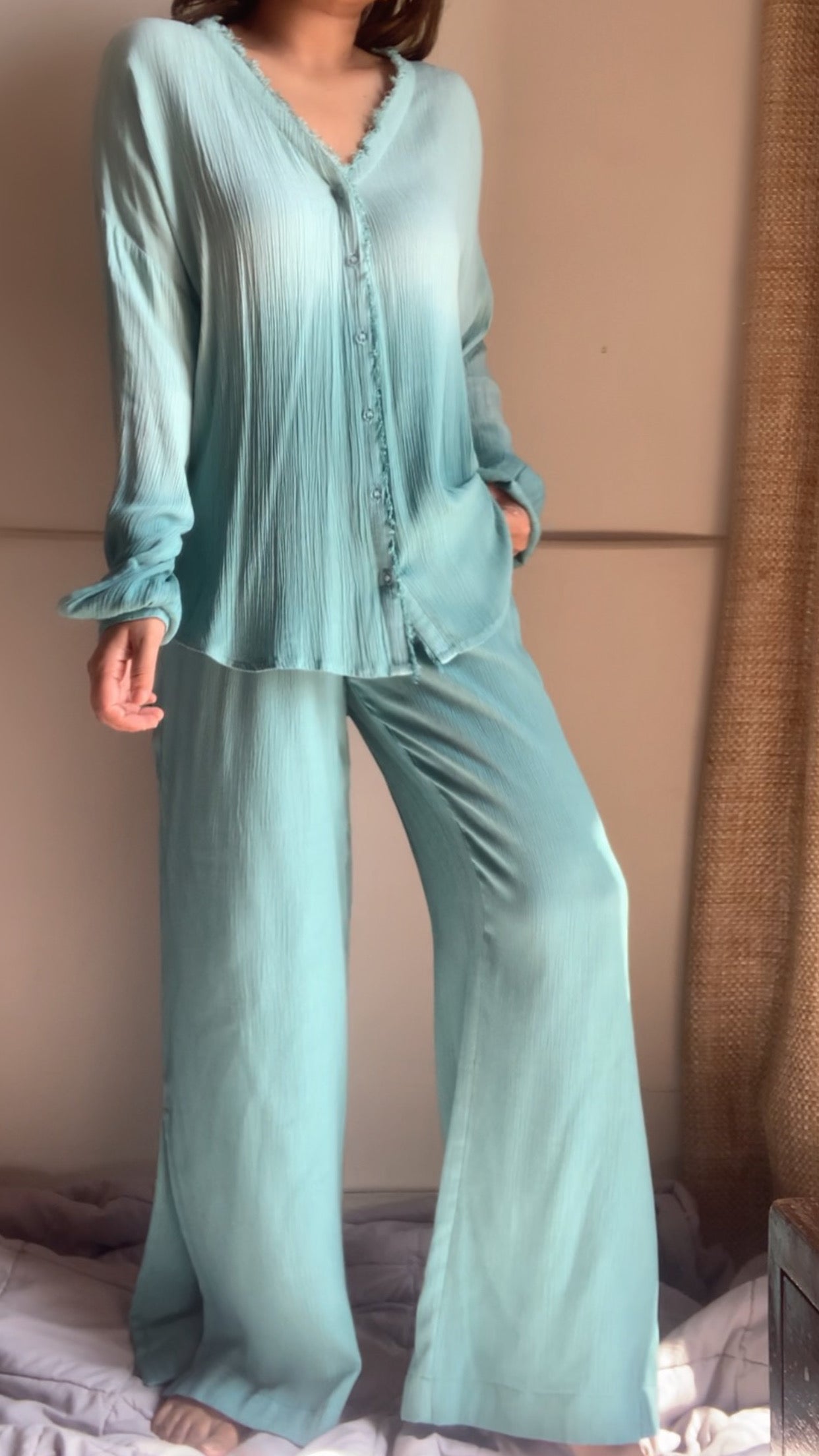 The WAVELET Set : Light Teal Ombré