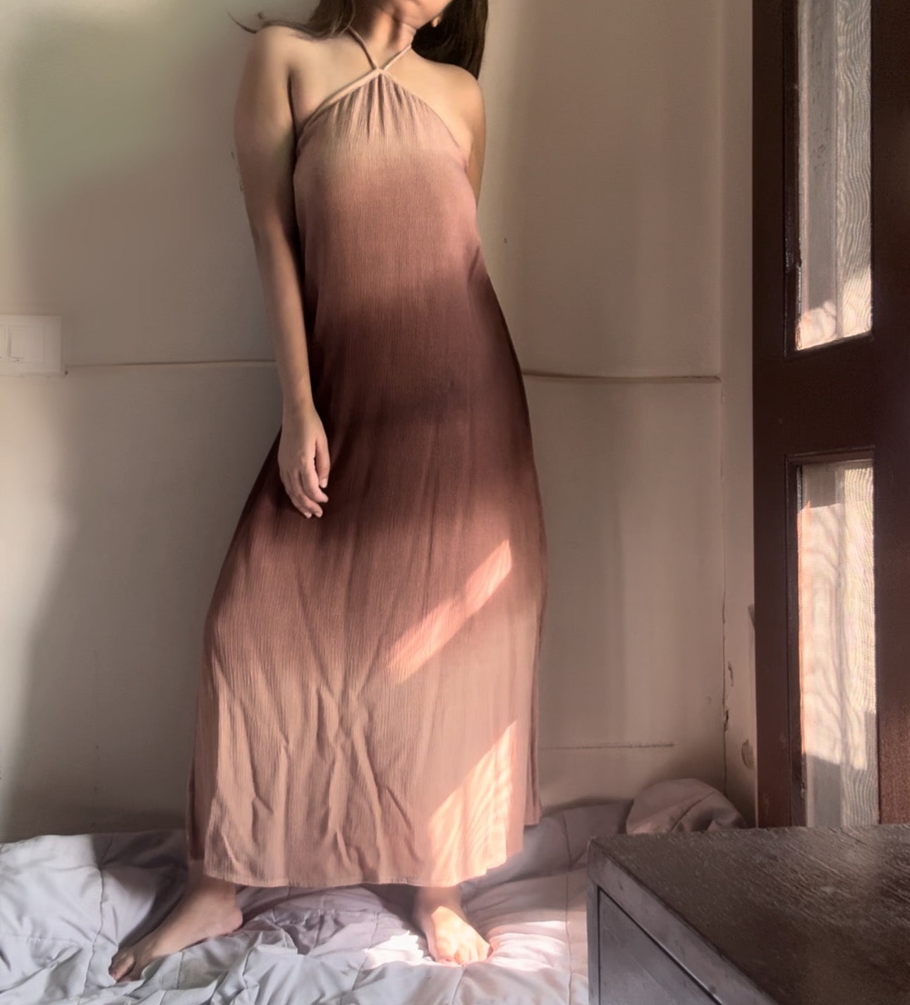 The Misty Shore Dress : Brown Ombré