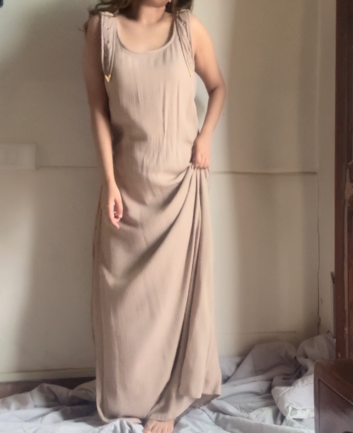 The Harlow Maxi : Sand Beige