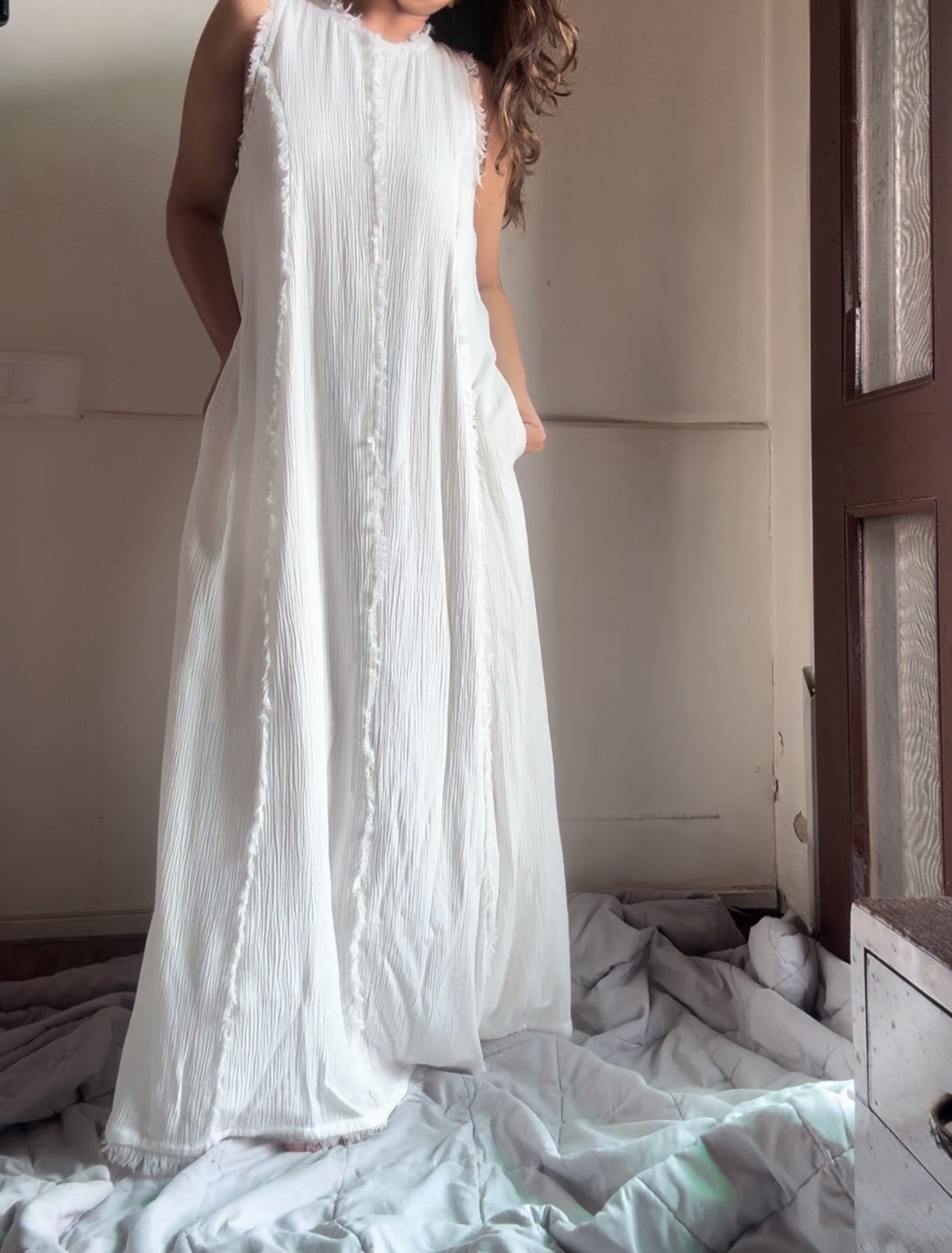 The Zaria Maxi : White