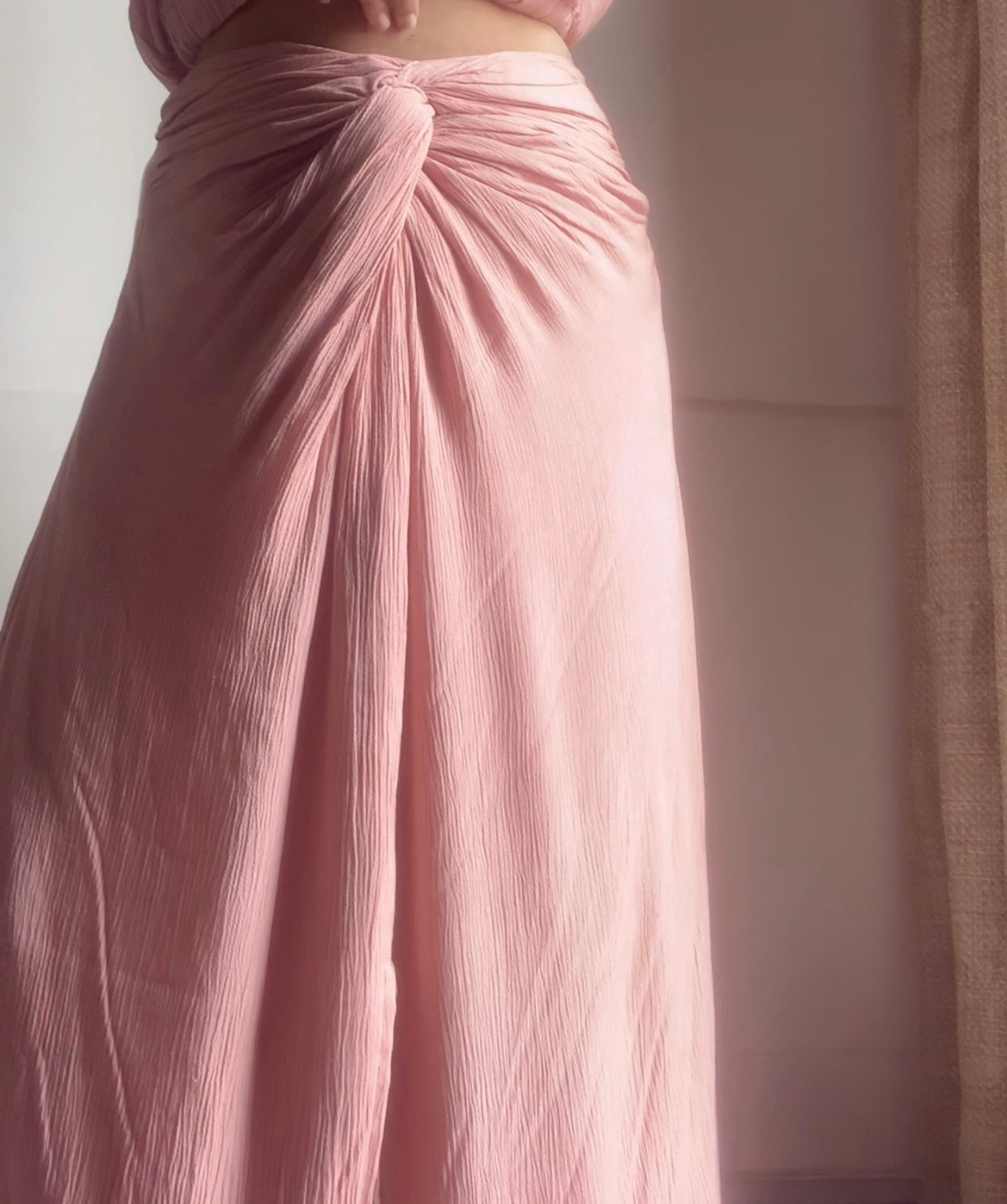 Twisted Skirt : Dusty Pink