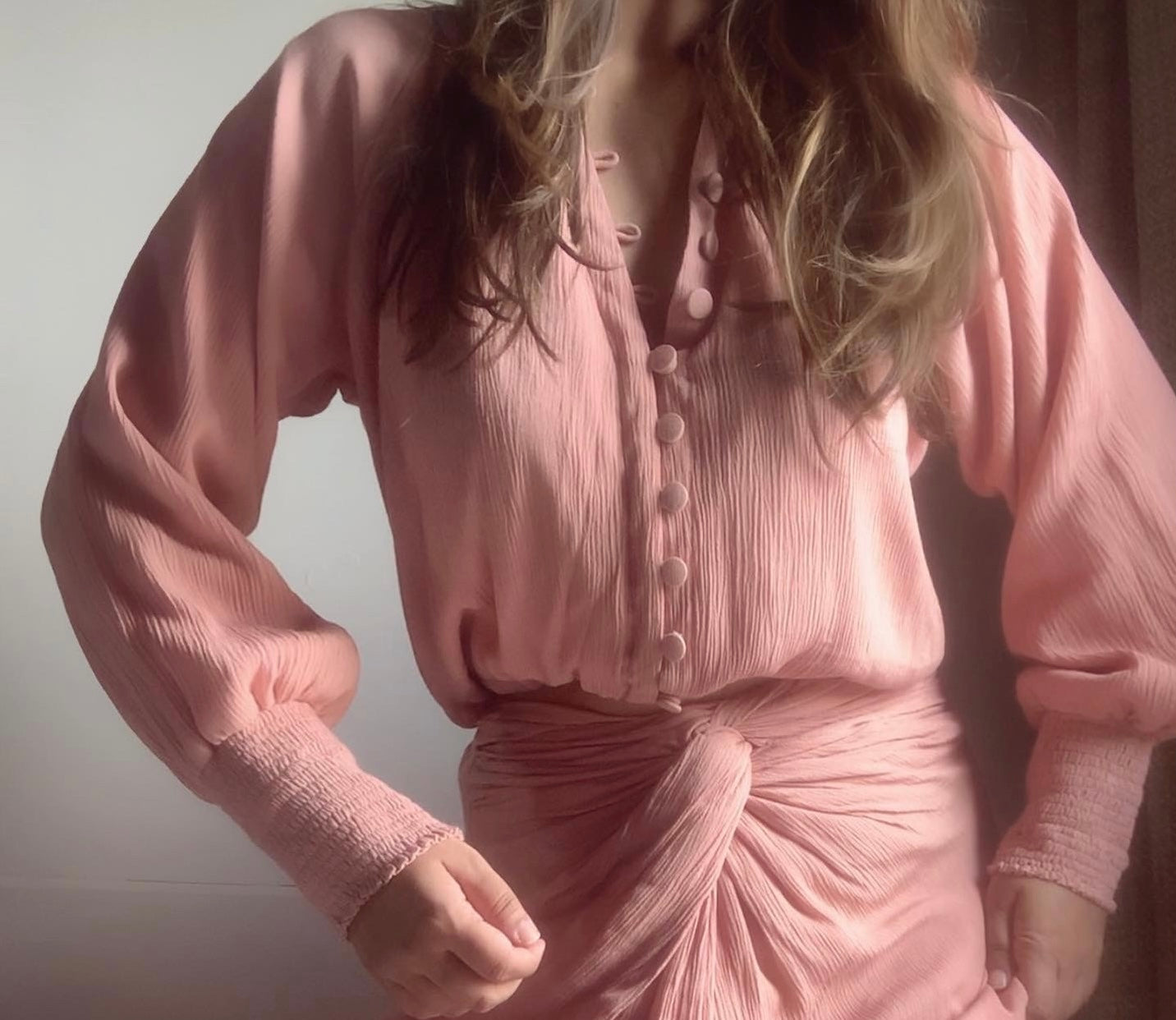 The Valeria Top : Dusty pink