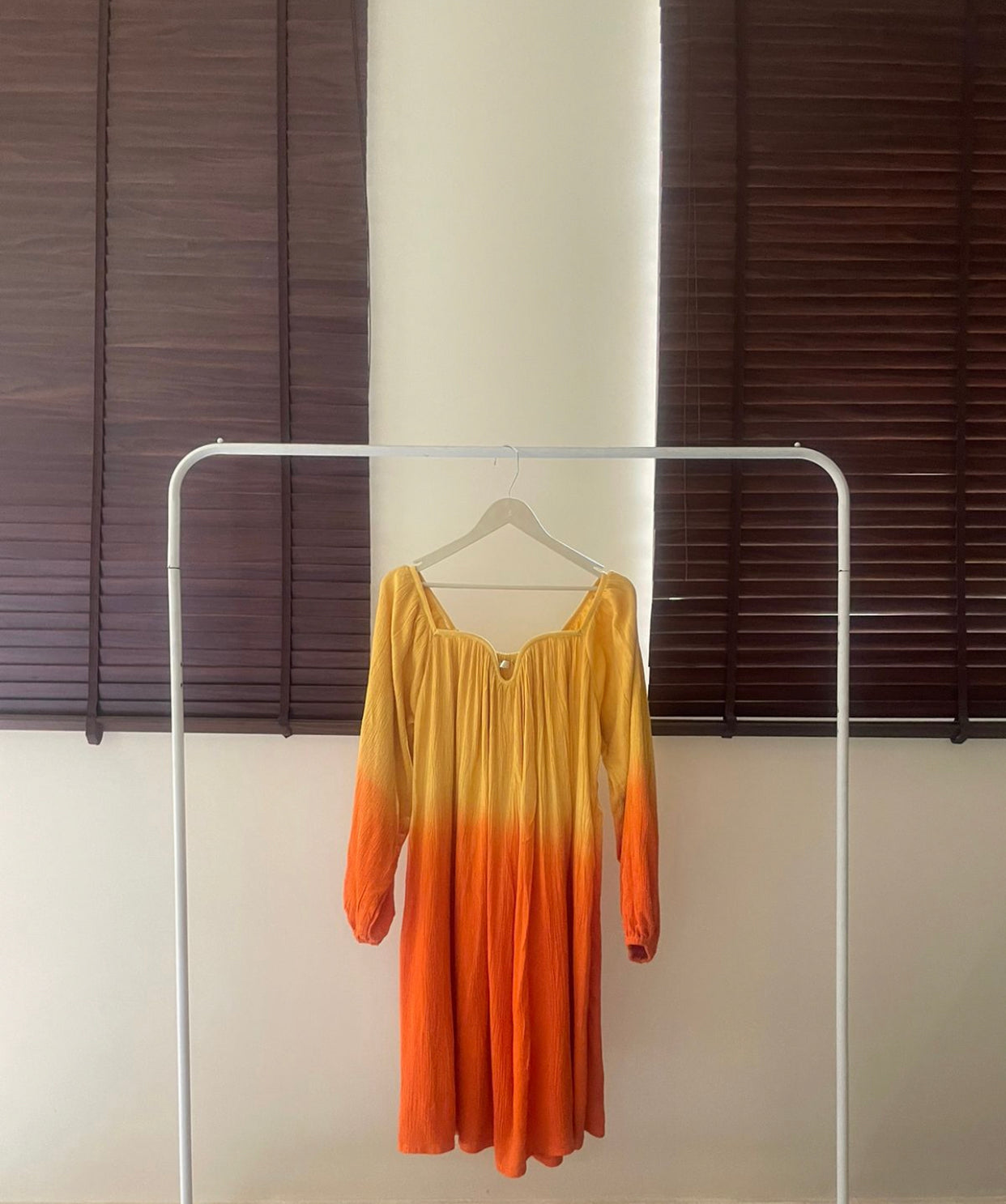 The Valentina Midi : Yellow And Orange Ombre