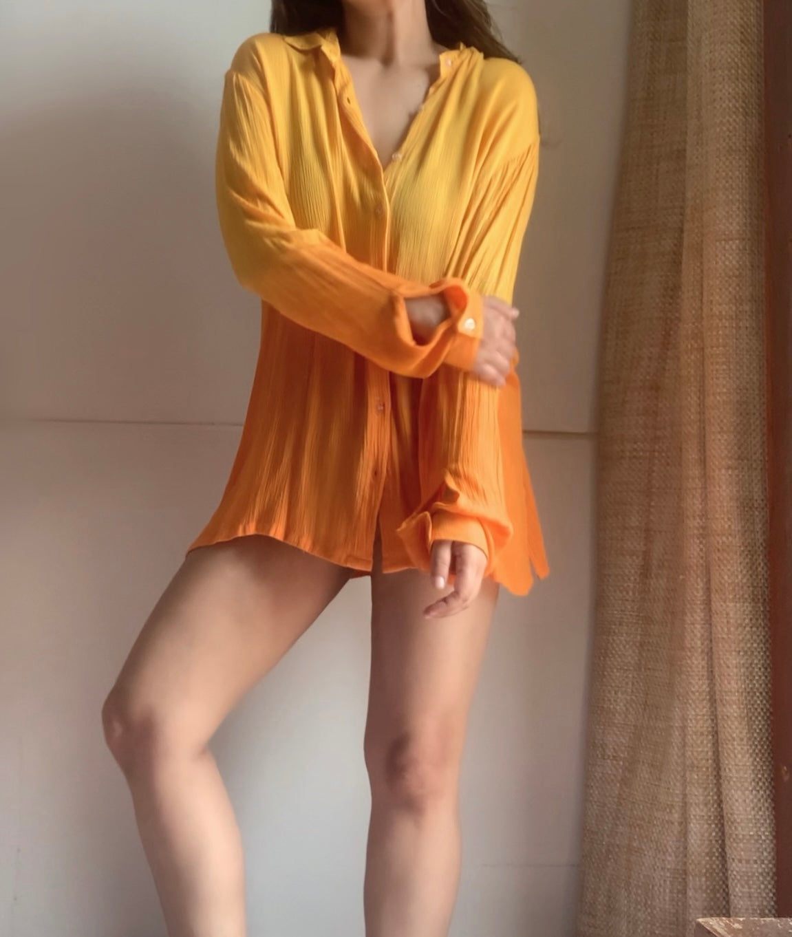 The Sand Shirt : Yellow And Orange Ombré