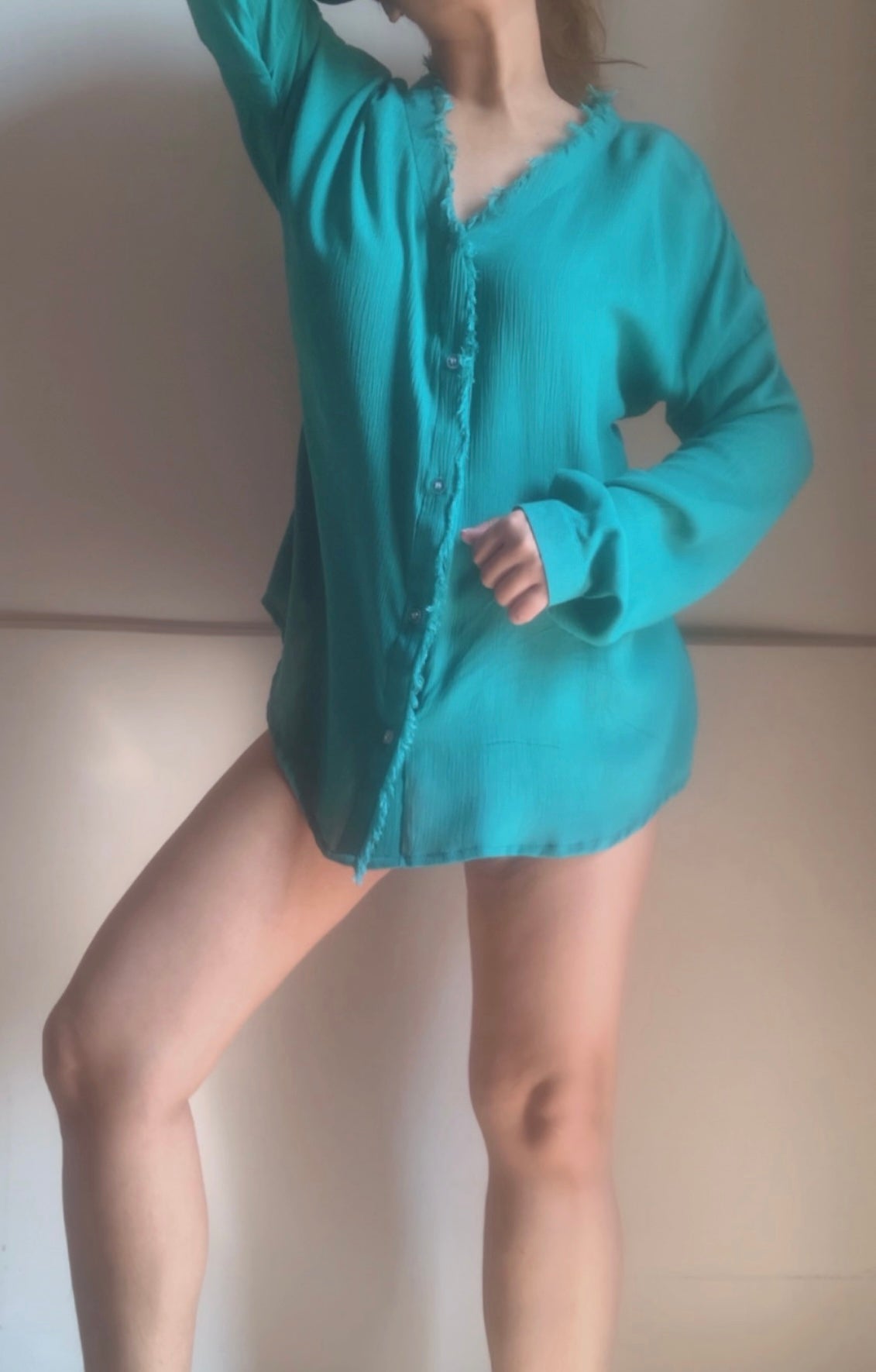 The Wavelet Shirt : Paris Green