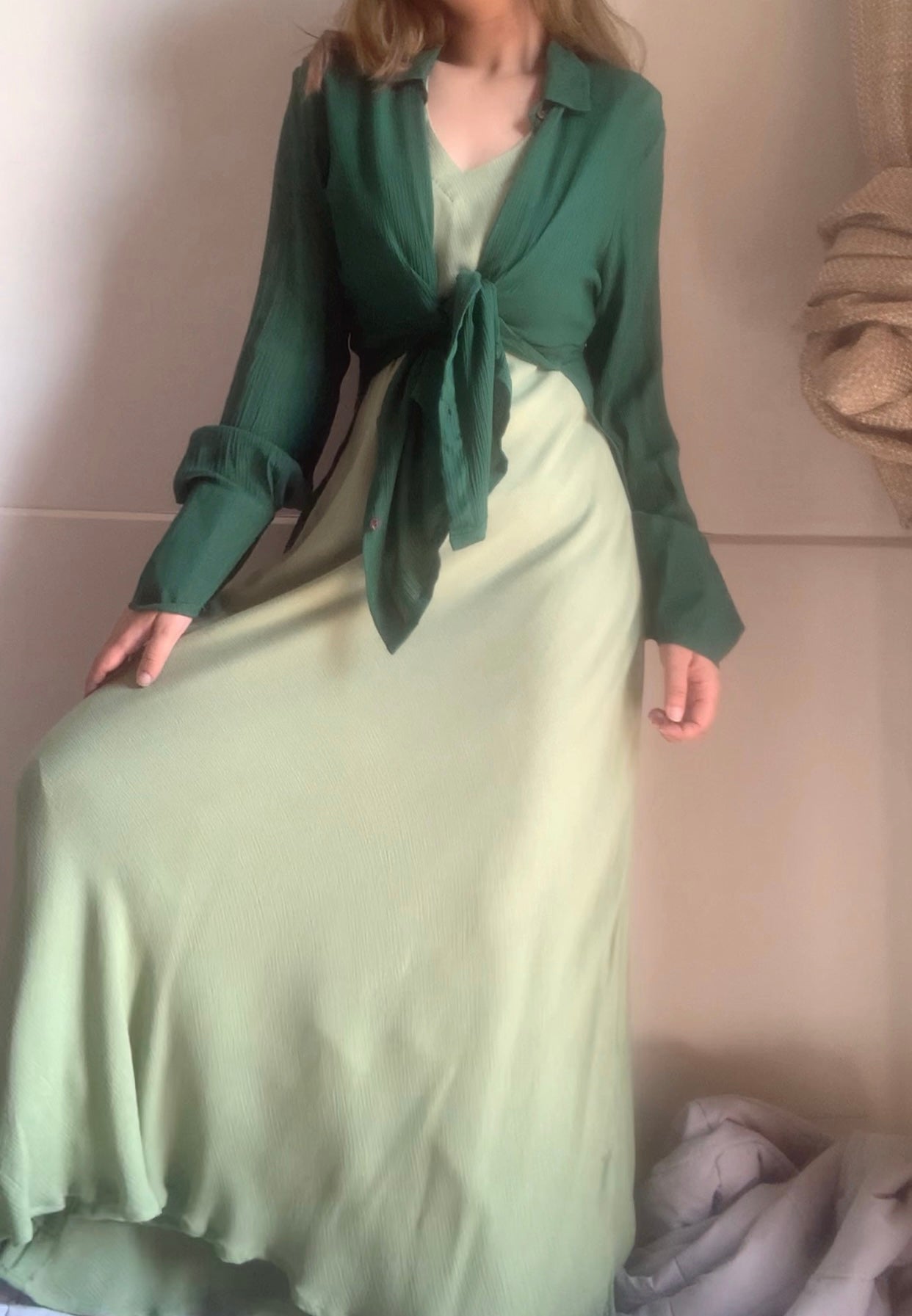THE POLLY : Forest Green & Sage Green