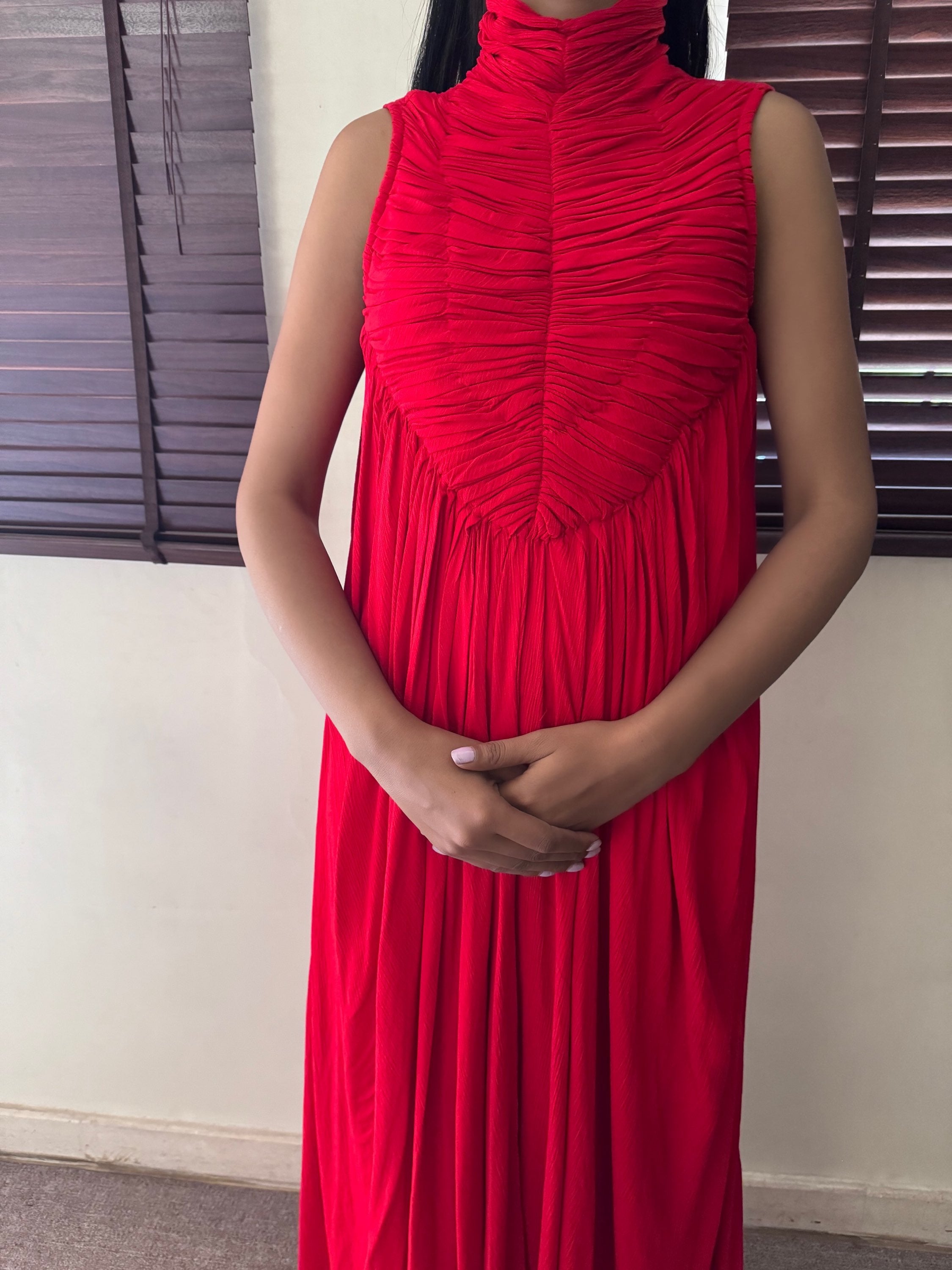The Horizon Blush Maxi : Red