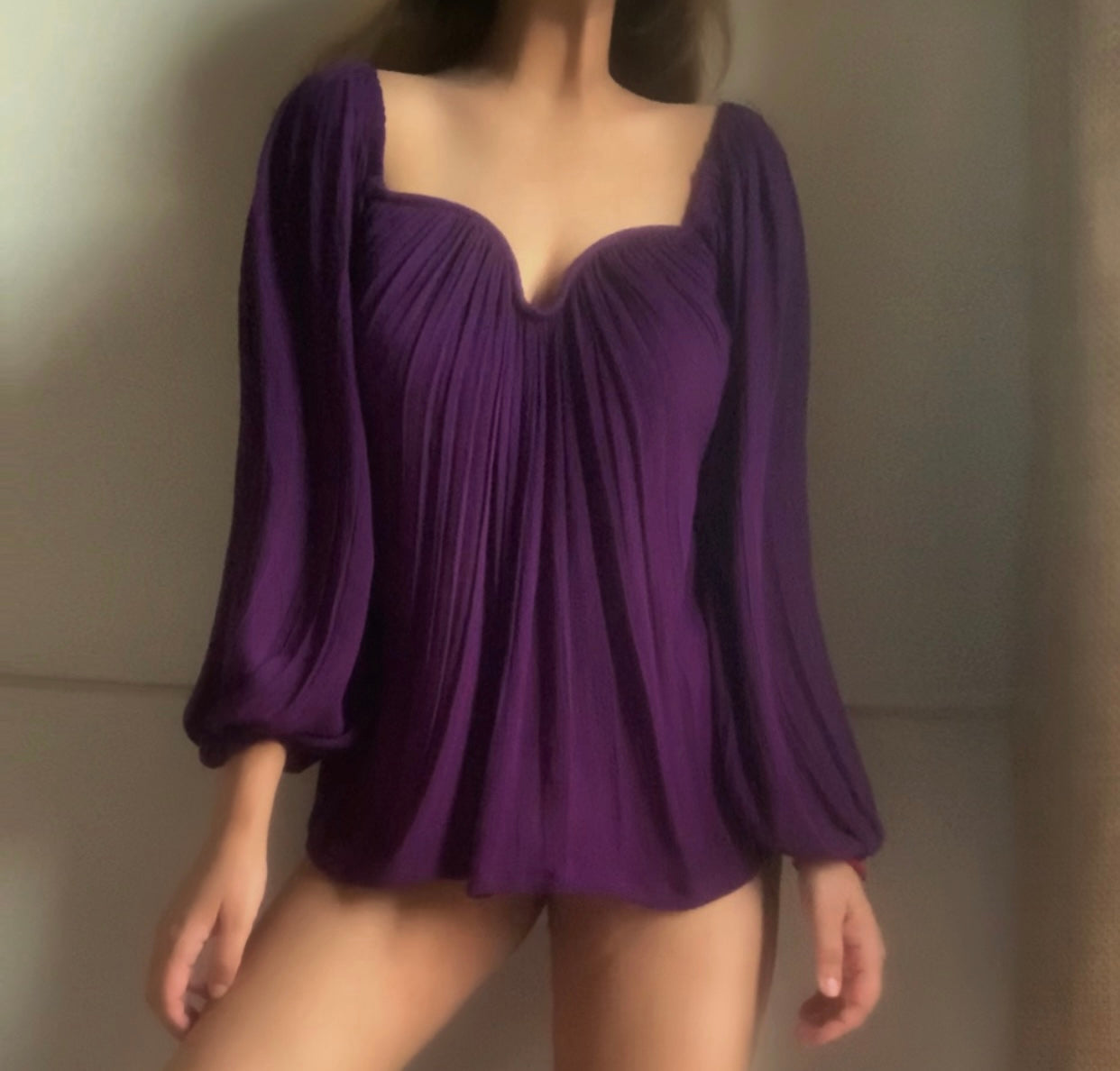 The Valentina Top : Purple