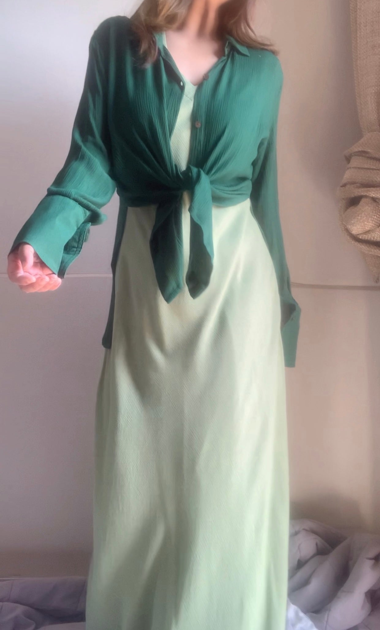 THE POLLY : Forest Green & Sage Green