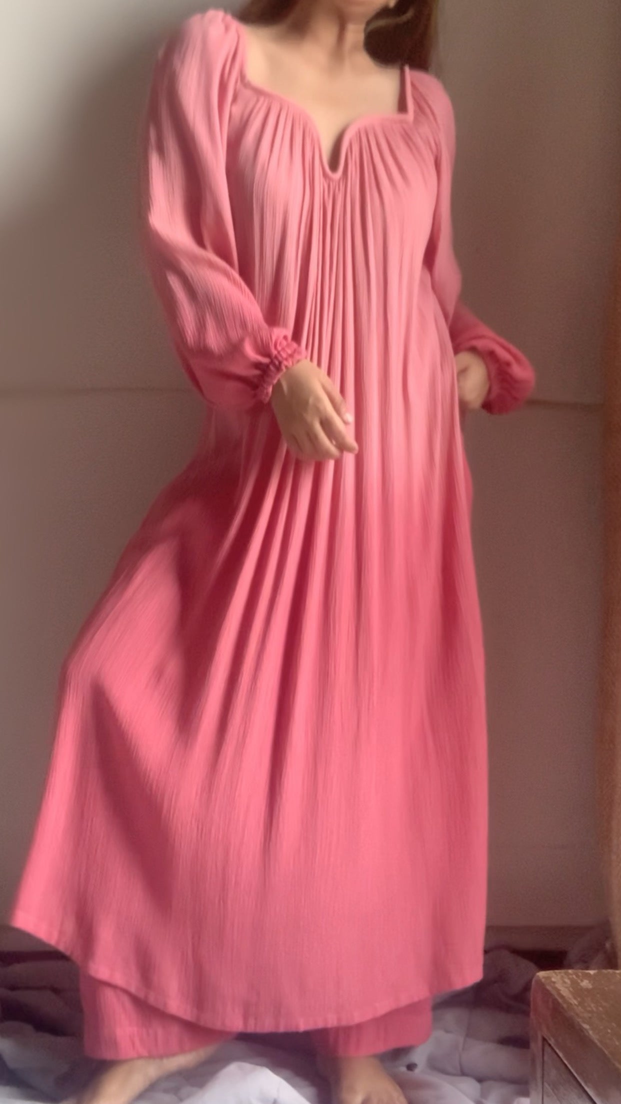 The Valentina Kurta Set : Light Pink Ombré
