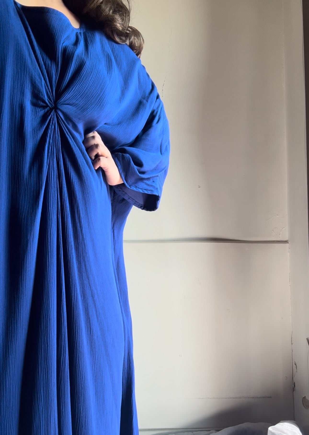 The Artic Wave Kaftan : Electric Blue