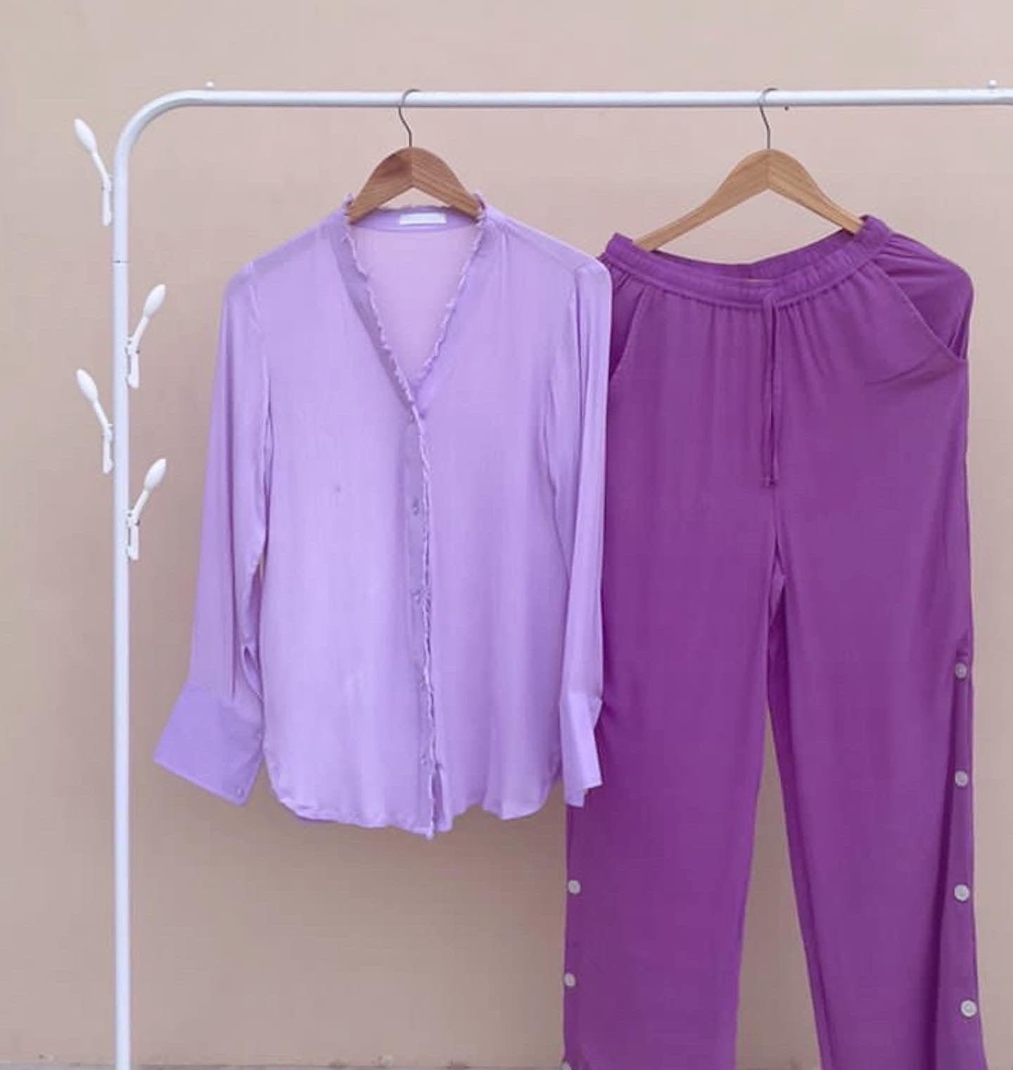 WAVELET Shirt + Sand dunes Pants : Lavender tones