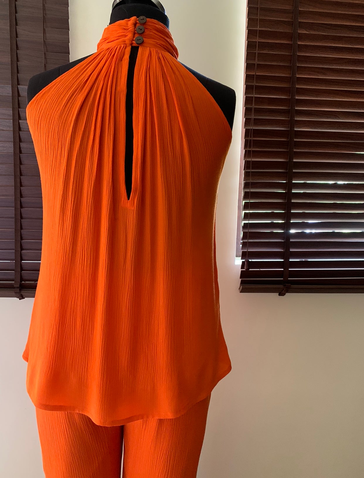 The Gloria Top : Tangerine Orange