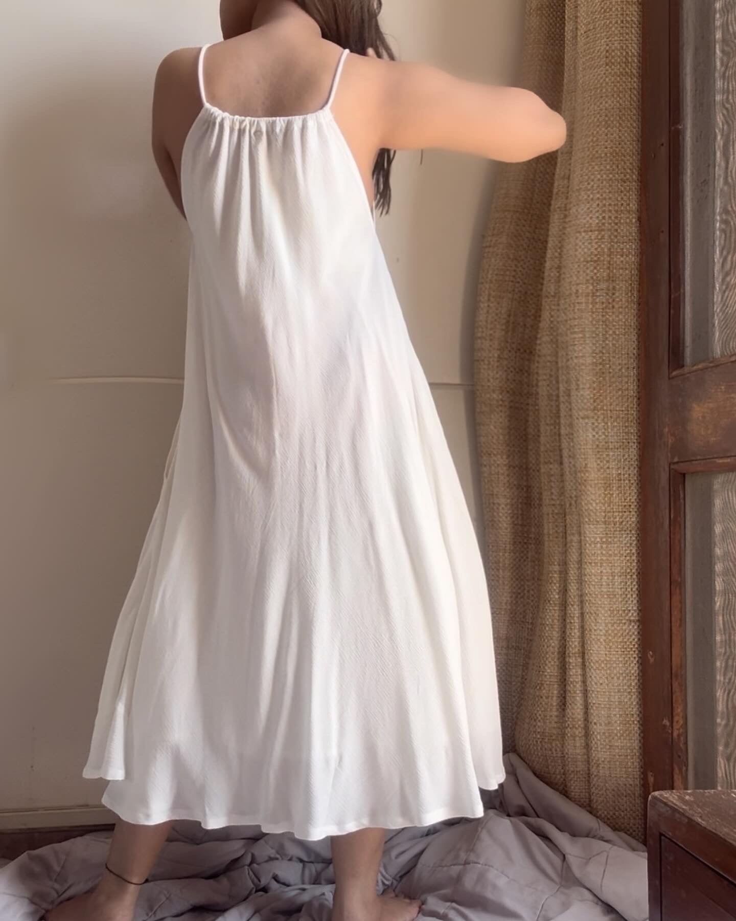 The Byron Dress : White