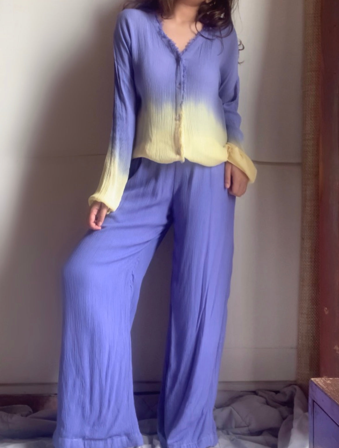 The Wavelet Set : Lilac And Yellow Ombré