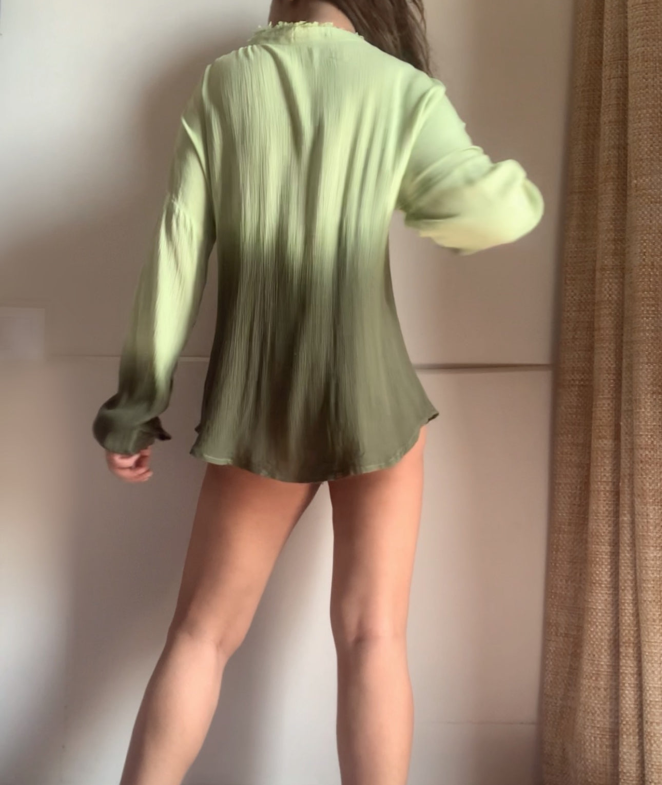 The Wavelet Shirt : Olive Ombrè