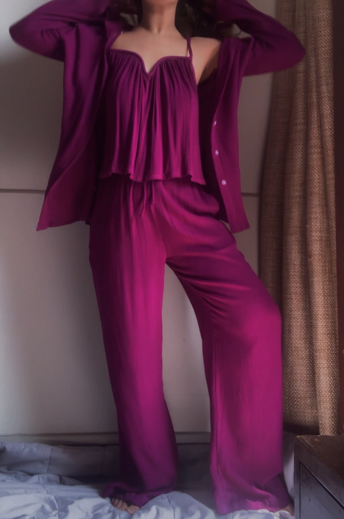 The Angel Wing Set : Burgundy