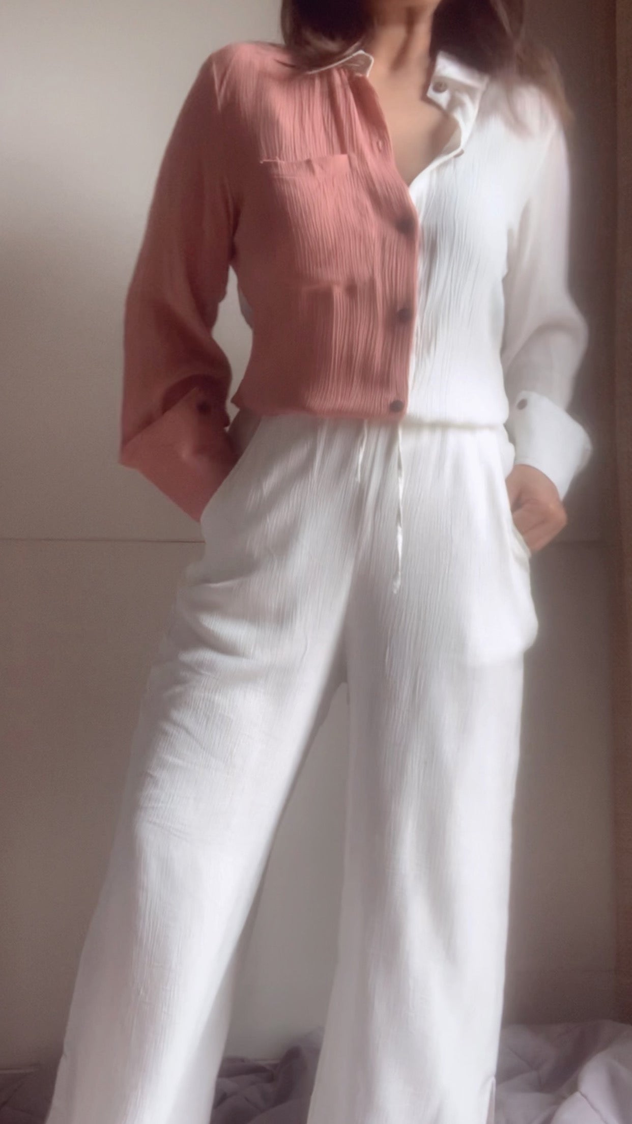 HALO SET : Salmon + White