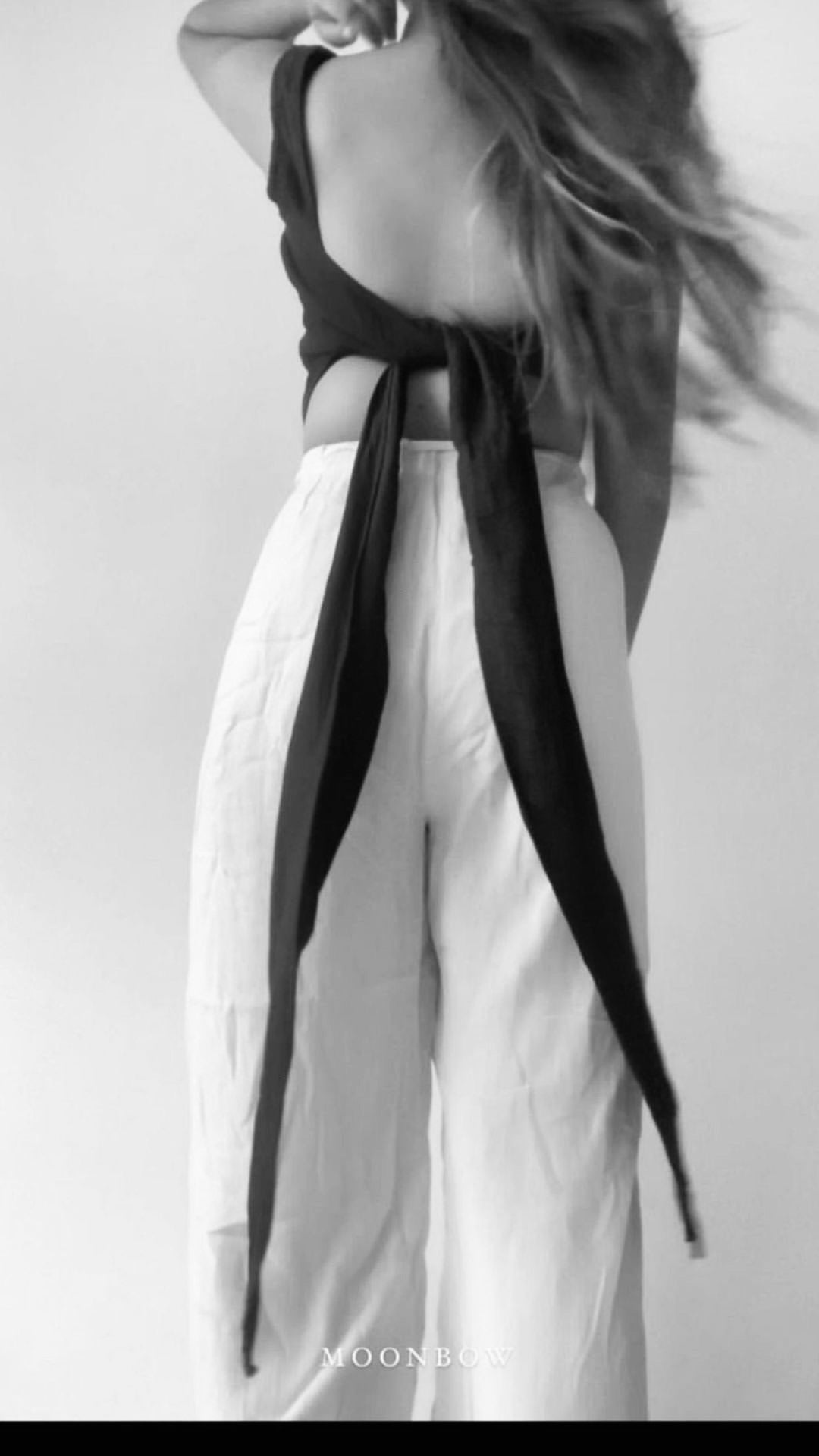 SCARF TOP + BANDED TULIP PANTS : Custom