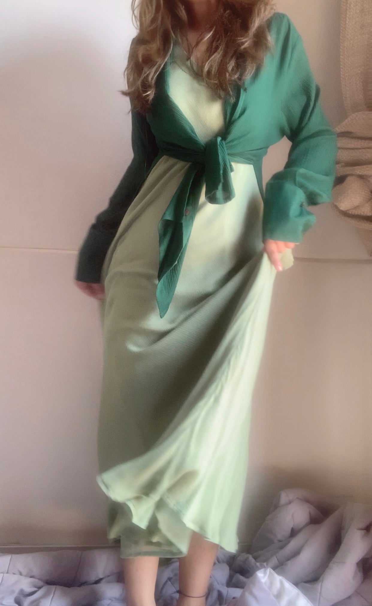 THE POLLY : Forest Green & Sage Green