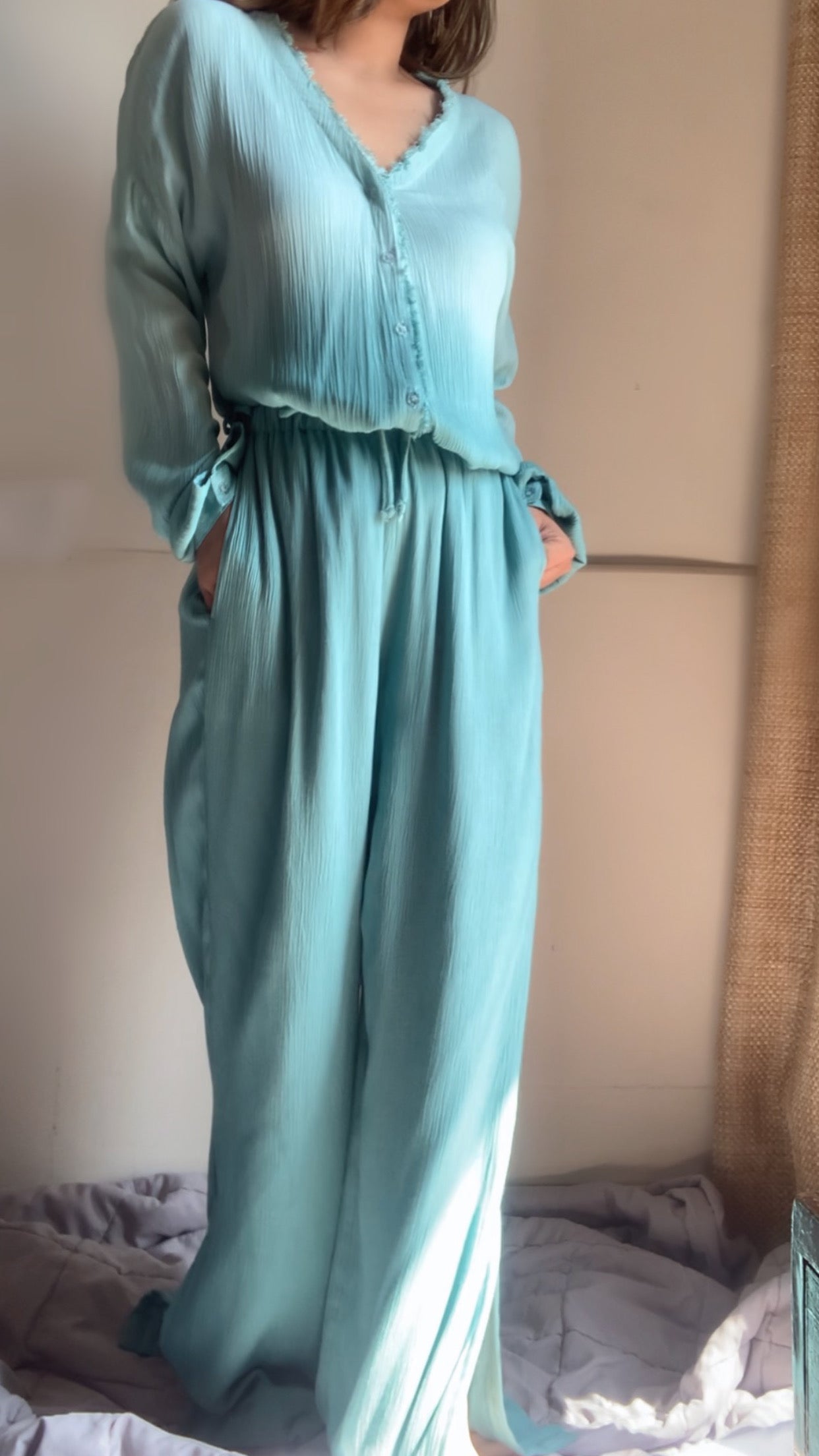 The WAVELET Set : Light Teal Ombré