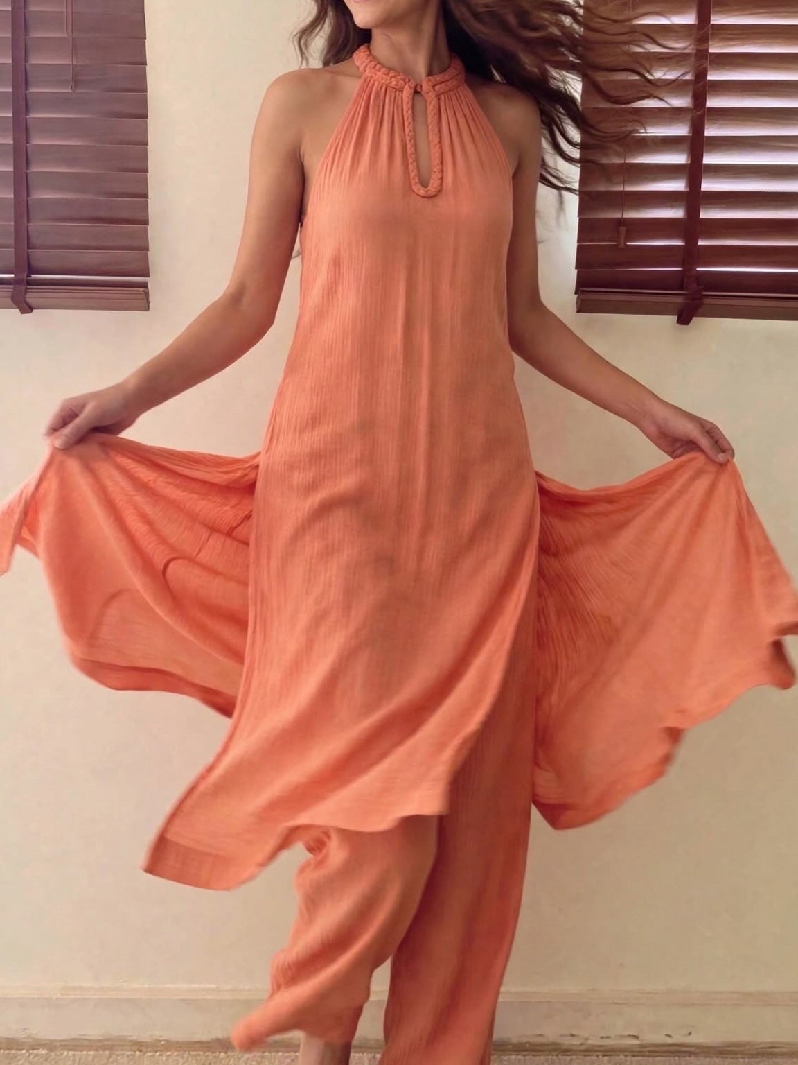 The Mira Set : Salmon Orange