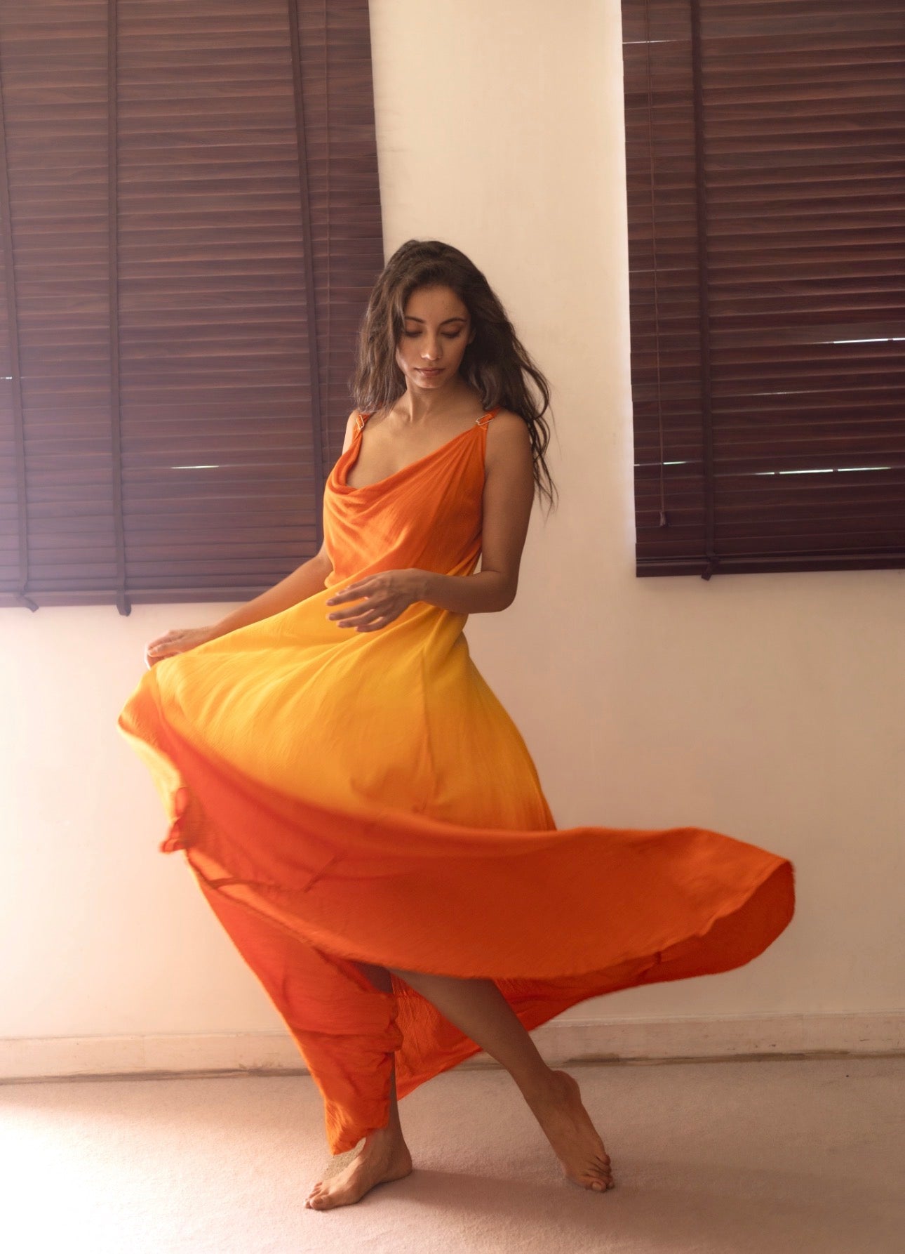 The Sienna : Yellow And Orange Ombré
